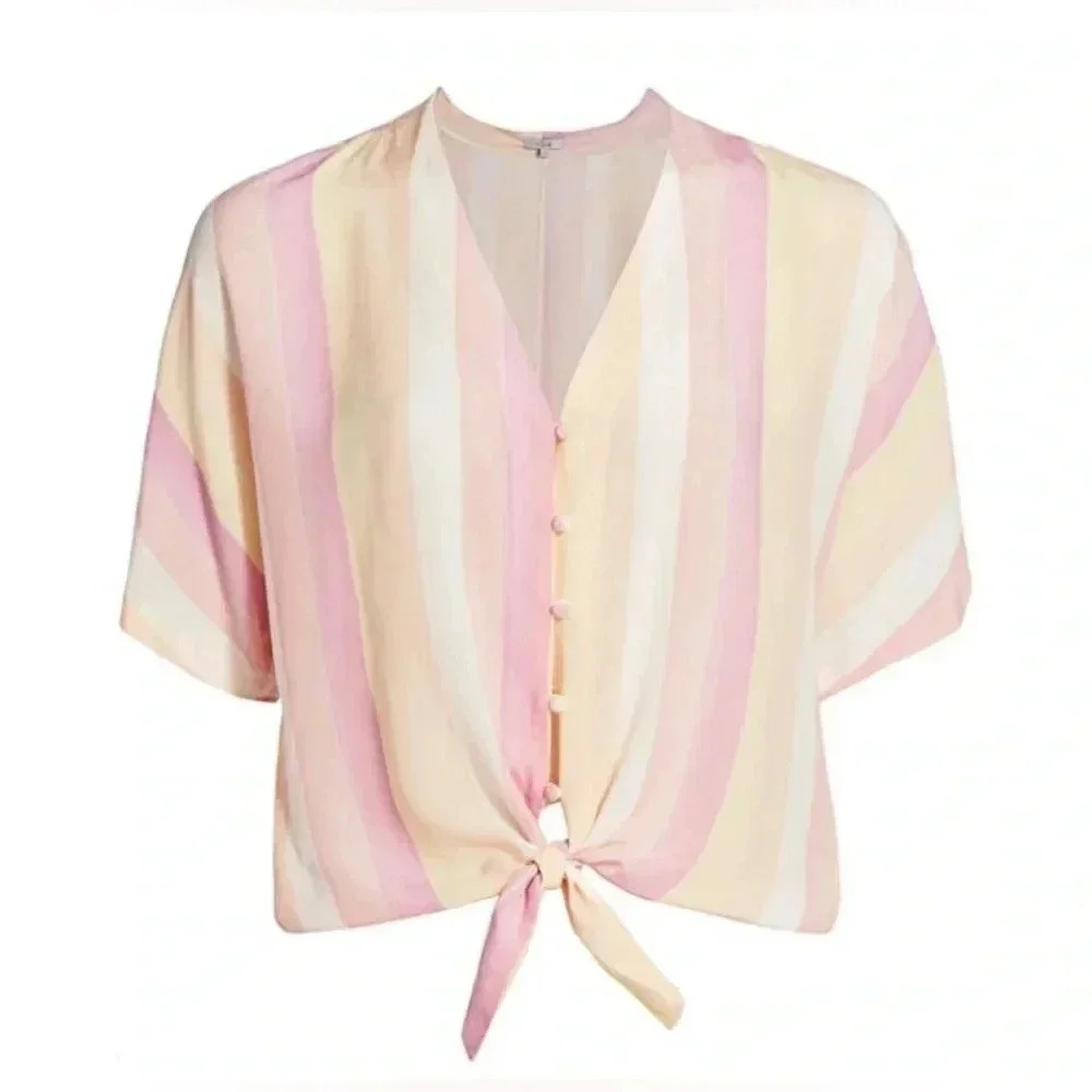Rails Thea Sunrise Stripe Blouse Size S